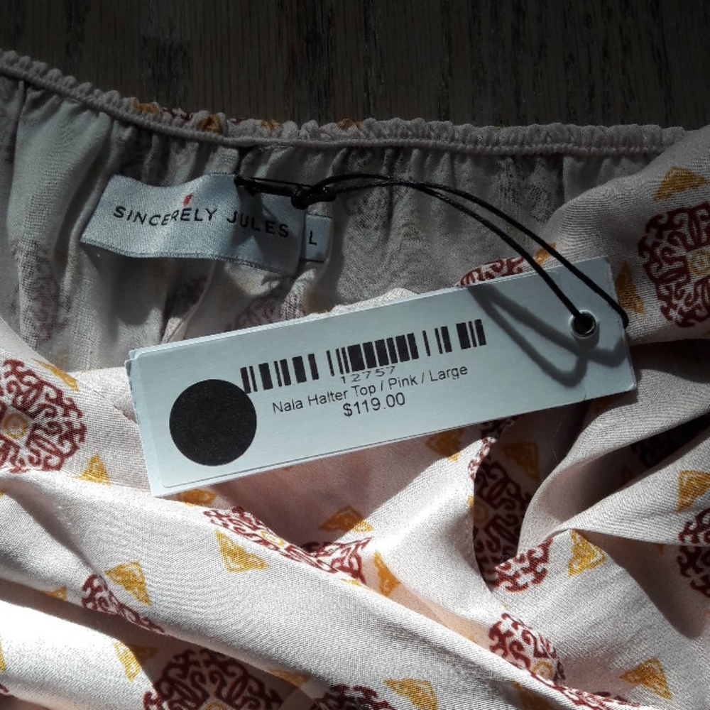 Sincerely Jules Nala halter twist tie neck top - Picture 5 of 8